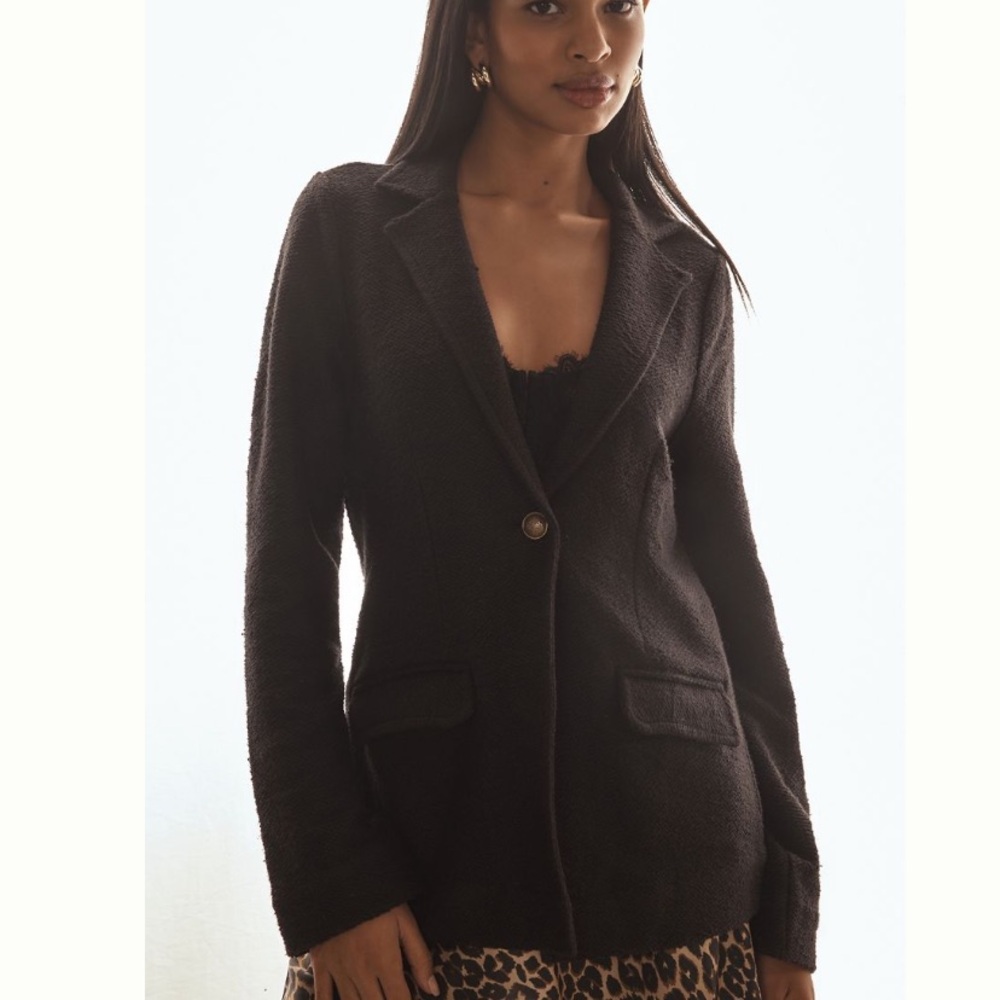 Anthropologie Maeve knit blazer XS